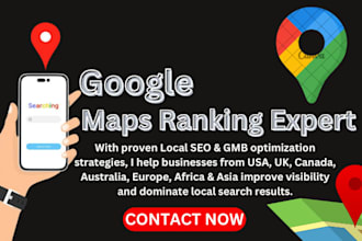 optimize google my business  local seo, gmb rank on maps, gmb profile setup