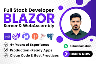 develop, fix or improve your blazor server or wasm app