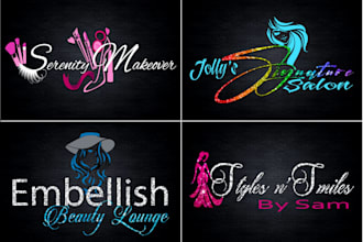 design minimalist beauty, cosmetic and beauty salon logo