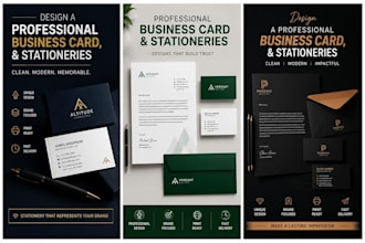 design a professional business card, and stationaries