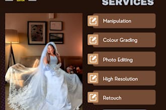 create wedding bulk photo retouching and editing