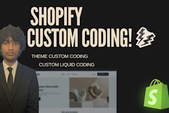 do shopify custom coding and theme customization