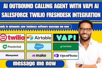 ai outbound calling agent with vapi ai salesforce twilio freshdesk integration