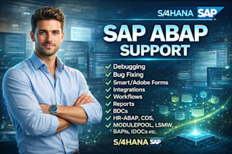 be your sap abap consultant for ecc and s4hana developments