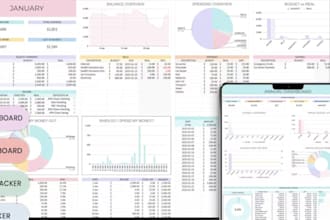 design 2026 excel spreadsheet budget task pricing habit investment debt planner