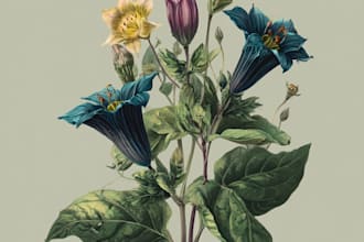 draw a botanical illustration