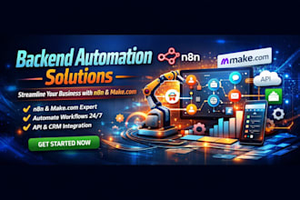 do backend automation, n8n and make com