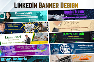 design professional linkedin banner and cover that stands out