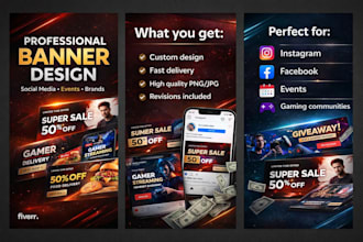 diseñaré un banner profesional y atractivo para tu marca