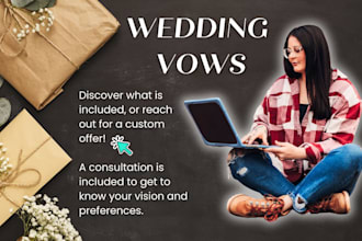 write your personalized wedding speech or vows