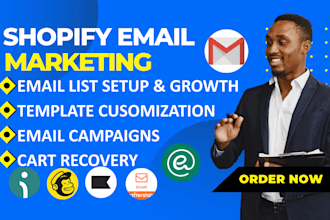 setup shopify email marketing omnisend mailchimp   klaviyo seguno aftership tiny