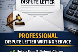 write a professional unfair fees, refund or chargeback dispute letter