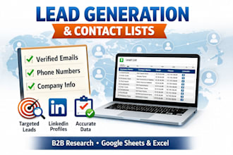 do accurate lead list building and web research