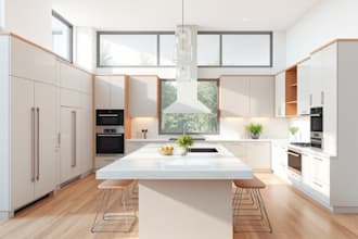 model render 3d kitchen remodel cabinet bath interior design 2d floorplan