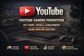 do youtube gaming channel promotion, video game promotion