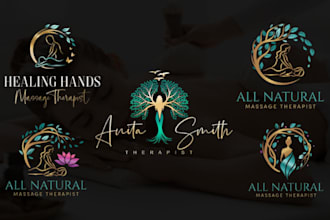 massage spa massage therapy yoga logo massage flyer massage therapy website