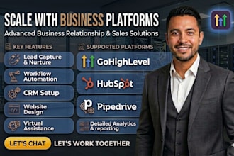 setup hubspot CRM gohighlevel pipedrive slack zoho monday zapier integration