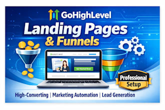 gohighlevel landing pages and funnels setup