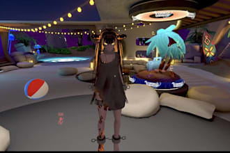 create a custom vrchat avatar for pc and quest with clothing toggles