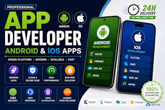 develop flutter app for android and ios