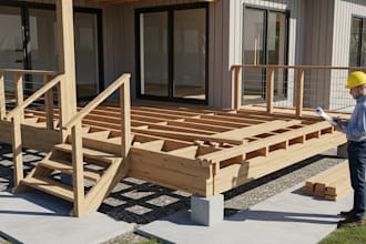 design deck drawing blueprint for construction permit