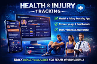 design and develop a health and injury tracking app system