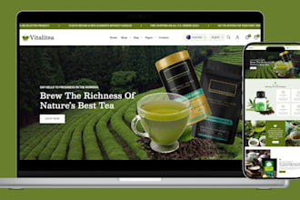 design matcha shopify store coffee store green tea coffee website tea store