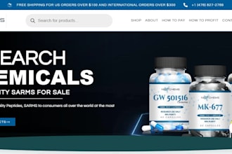 design peptide website fda compliant peptide store research peptide website
