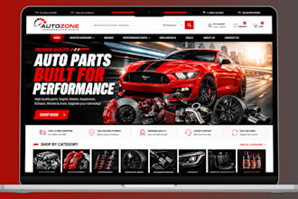 build auto part shopify store automotive website car parts, auto part website