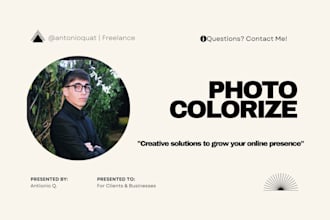 colorize black and white photo