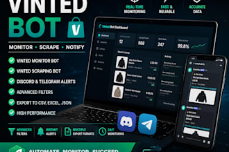 develop vinted bot, discord vinted bot, vinted scraping bot, vinted monitor bot