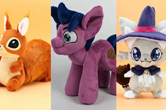 design soft custom plush toy stuffed animal crochet pattern toys design plushie