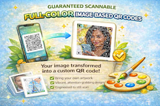 create a reliable full color photo qr code