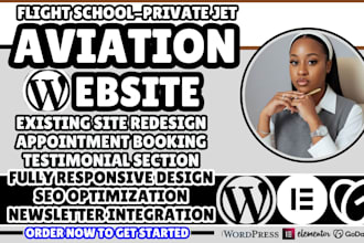 aviation website design, aircraft website, airline website, private jet website