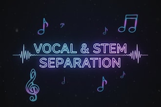 create clean vocal, instrumentals stems for karaoke or remix