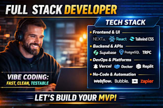 build web app with loveable, next js, supabase replit, bolt