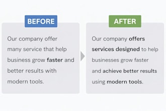 rewrite and improve your text for clarity and professionalism