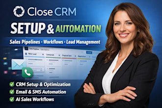 be your close io CRM expert for CRM setup automation and lead management