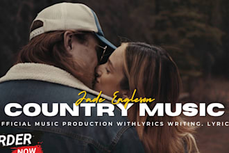 write and record custom country songs as country vocalist, singer songwriter