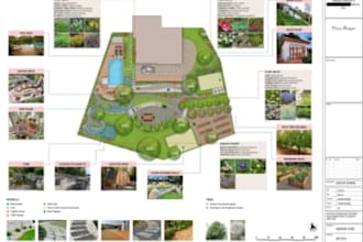 draw 2d site plan, site plan, architect site plan,landscape plan for garden plan