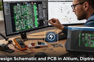 design schematic and pcb in altium, eagle, kicad, proteus and diptrace