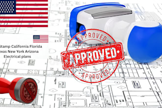 pe stamp california florida texas new york arizona electrical plans