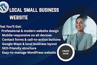 design a professional website for local service businesses