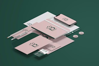 design modern logo, complete branding package and brand book