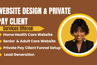 design wordpress, squarespace home care, healthcare, aba therapy website
