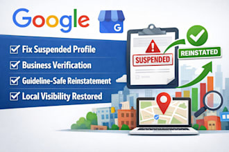 reinstate and verify suspended google business profile verification
