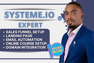 build systeme io landing page, systeme io sales funnel, systeme io website