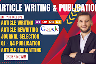 write and publish your research article in google scholar, scopus journal