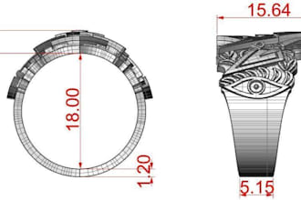design 3d jewelries design ring design, necklaces, belt buckles, bangles