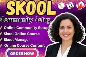 build structure optimize skool community setup, onboarding and course upload
